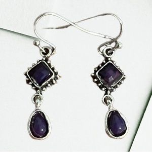 Vintage drop earrings-retro